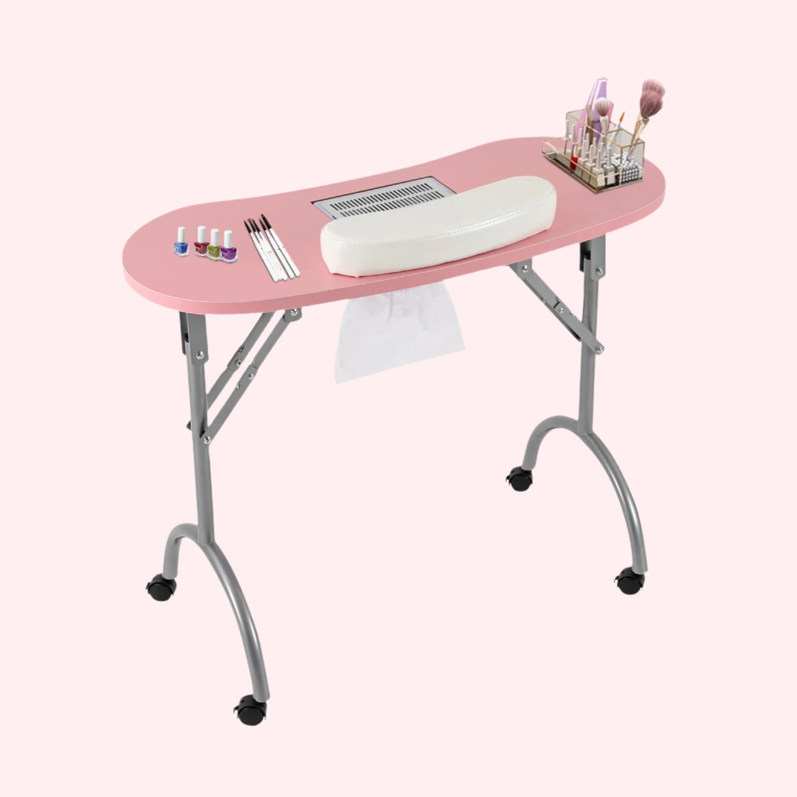Table Pliante pour Manucure avec Aspirateur
