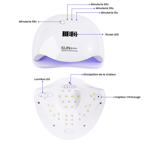 Lampe UV/LED Séchage Ongles Pro